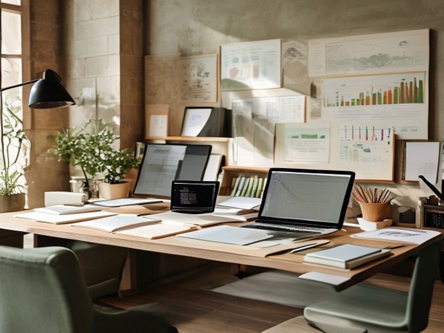Academic environment with research materials and data visualisation supporting evidence-based wellness strategy development